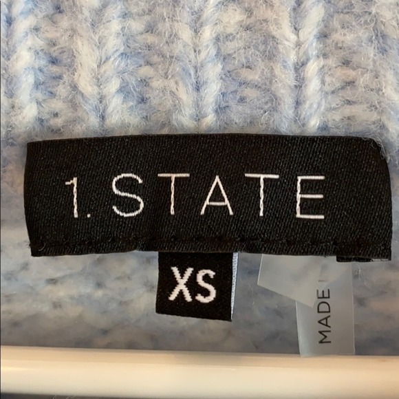 1. STATE layered blue sweater SIZE: XS - Picture 2 of 3